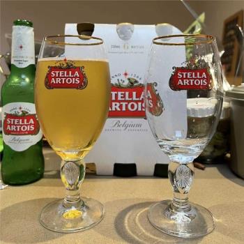 比利時原裝進口時代啤酒杯Stella專用聖盃玻璃杯子高腳杯冷飲杯子