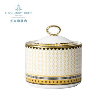 Royal Crown Derby德貝珠圓玉潤骨瓷歐式糖缸糖罐家用下午茶英國