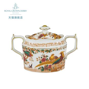 Royal Crown Derby德貝百鳥朝鳳骨瓷歐式帶蓋糖罐糖缸茶具英國產