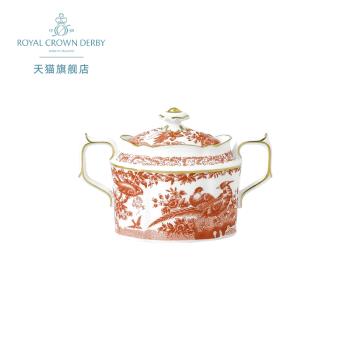 Royal Crown Derby德貝皇家紅孔雀骨瓷歐式西式糖缸下午茶具英國