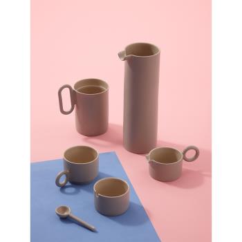哲品佐藤大設計蓬葉系列茶壺冷水壺咖啡杯碟馬克杯陶瓷家用茶具