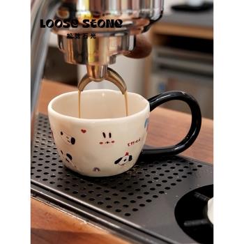 可愛陶瓷馬克杯水杯釉下彩牛奶家用杯子咖啡杯情侶開業生日禮物