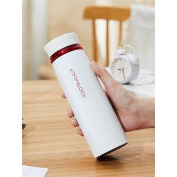 樂扣樂扣保溫杯女男學生便攜輕量高顏值杯不銹鋼杯子450ml