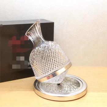 聯名款水晶不倒翁醒酒器家居擺件