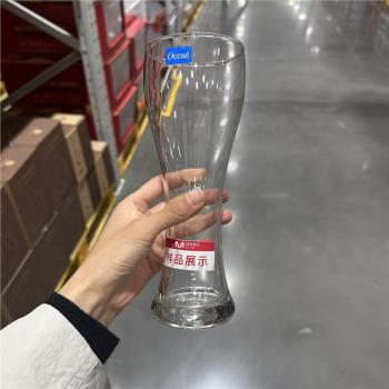 進口啤酒杯子精釀大容量創意家用套裝網紅玻璃扎啤杯酒吧545ml×6