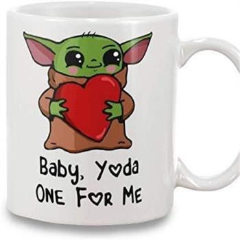 BabyYoda情人節情侶杯曼達洛人Mandalorian陶瓷咖啡馬克杯子水杯