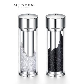 摩登MODERN碎鉆不銹鋼撒鹽罐調料罐餐廳廚房味精胡椒粉佐料鹽罐