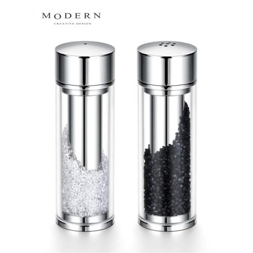 摩登MODERN碎鉆不銹鋼撒鹽罐調料罐餐廳廚房味精胡椒粉佐料鹽罐
