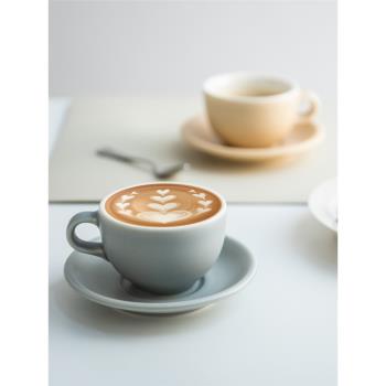 日本進口ORIGAMI美濃燒啞光彩色陶瓷咖啡杯拿鐵杯拉花杯單杯杯碟