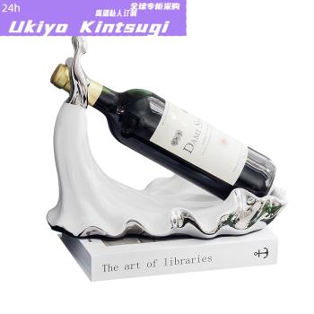 全球購FS放葡萄紅酒的架子創意歐式酒瓶架展示架家用北歐客廳酒櫃
