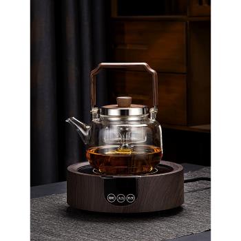 玻璃煮茶壺2025新款煮茶器煮茶爐家用小型花茶白茶高階電陶爐套裝