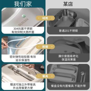 德國品質316飯盒上班族2025新款保溫飯盒學生專用便當盒餐盒