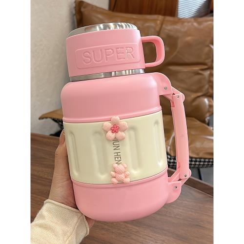 316高檔保溫杯女生高顏值大容量帶蓋泡茶杯學生直飲杯宿舍保溫壺