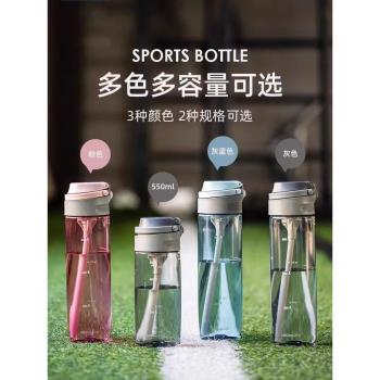 樂扣樂扣一鍵式運動吸管杯 大容量塑膠水杯便攜隨手杯成人ABF765