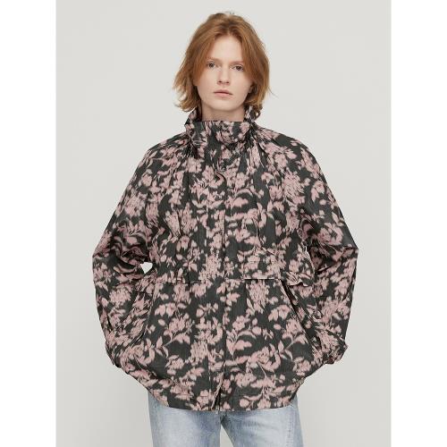 (免運)JNBY/江南布衣折扣春夏風衣短款OVERSIZE印花H型輕薄外套休閑女