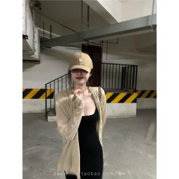 (免運)callmeear //【慵懶漫步】輕薄舒適防曬衫女夏季寬松百搭連帽外套