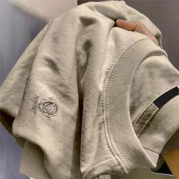 海外訂單尾貨~剪標撤回美式潮流復古純棉短袖T恤男女街頭百搭上衣