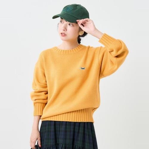 日單 寬松 小狐貍 羊毛混 打底毛衣 線衣6C