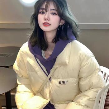 樸彩英同款韓國羽絨服男女明星2025新款oioi短款外套寬松很哇塞