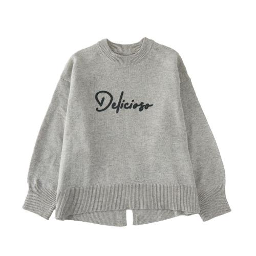 日單 秋冬 寬松廓形 字母羊毛  套頭 毛衣線衣17M