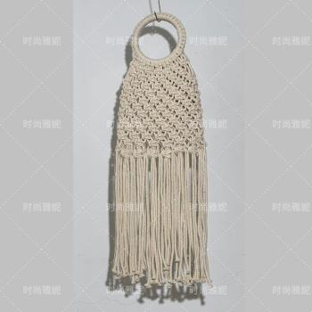 時尚雅妮棉線包手工流蘇編織流蘇包女包小清新手提包手機零錢包潮