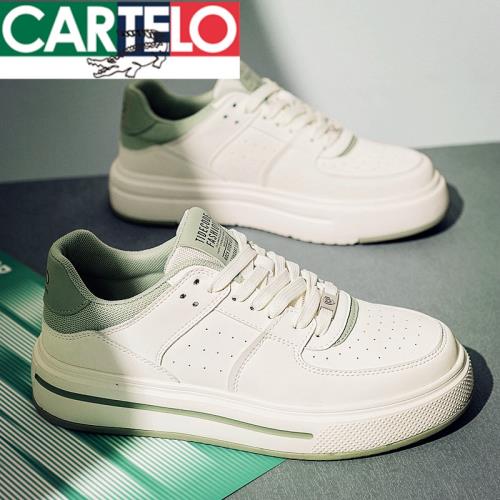 CARTEL鱷魚男士板鞋2025年冬季新款小白鞋子男百搭潮鞋休閑鞋男款