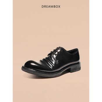 dreambox鈞博vibram義大利馬臀皮皮鞋手工固特異皮底正裝商務男鞋