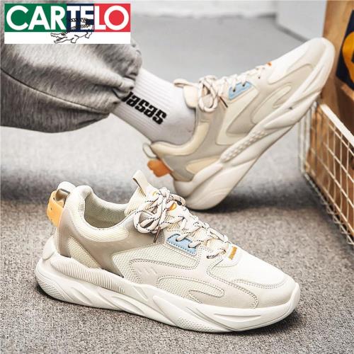 老爹男鞋2025新款初中生休閑運動跑步增高夏季ins潮網面潮鞋男款