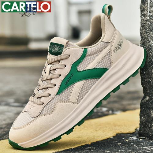 卡帝樂鱷魚男鞋時尚休閑鞋春秋款阿甘鞋潮鞋男士鞋子運動跑步鞋潮