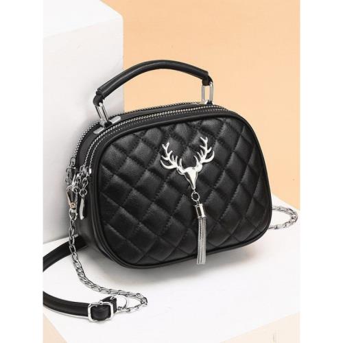 2023新款迷你三層菱格鏈條小包包時尚百搭單肩斜挎包手機包零錢包