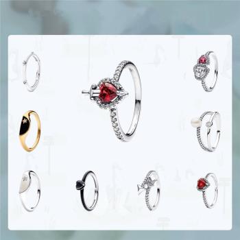S925純銀流星戒指星星金色銀色開口設計愛心日月戒指送女友禮物
