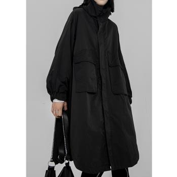 (免運)外套女寬松大版型山本耀司風衣