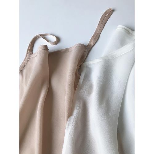 (免運)順豐到付/上衣打底衫真絲吊帶背心女內搭速干原創桑蠶絲喬其粉紗