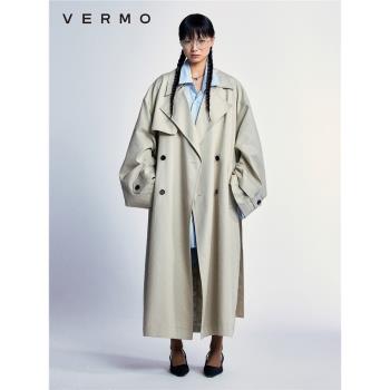 (免運)VERMO “隨心所欲地存在” 天絲棉男女同款廣袖oversize超大風衣