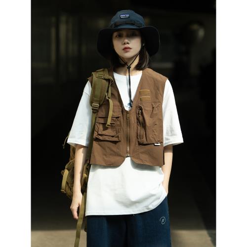 (免運)Epicsocotra山系戶外露營多口袋短款工裝馬甲機能背心外套男女款