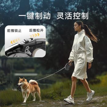 狗狗牽引繩遛狗繩子自動可伸縮防掙脫中小型犬柴犬柯基貓寵物用品