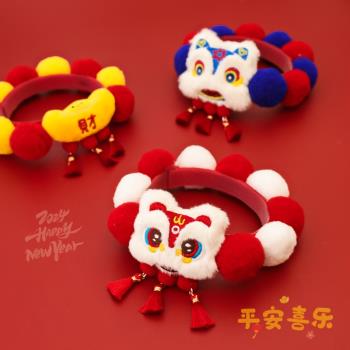 寵物新年毛球項圈春節貓咪狗狗項鏈紅色裝飾無聲流蘇保暖秋冬過年