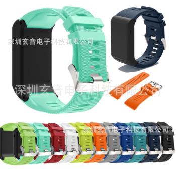 適用佳明Garmin vivoactive HR矽膠表帶手錶表帶心率運動款手錶帶
