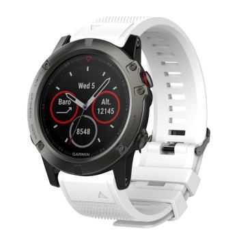 適用 Garmin Fenix5X/6S plus飛耐時佳明3HR快拆矽膠替換表帶