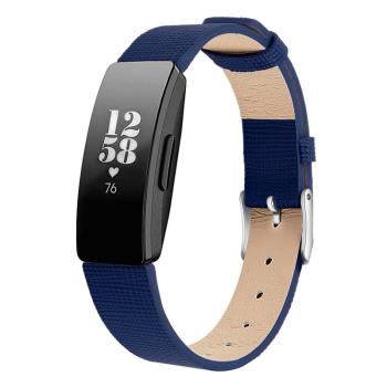 Fitbit Inspire HR手環腕帶 Inspire 紡織網格紋帶真皮表帶皮帶