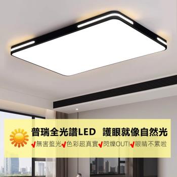 110V美國普瑞全光譜護眼LED吸頂燈智慧簡約圓形臥室客廳餐廳A01