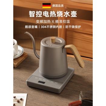 110v電熱水壺日本美規臺灣可調溫恆溫手沖咖啡壺不銹鋼加熱燒水壺
