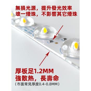 110V美國普瑞全光譜護眼led燈芯客廳吸頂燈盤長條方形磁吸寬電壓