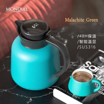 義大利MONDIAL家用復古316不銹鋼暖水壺保溫壺大容量燜茶壺熱水瓶