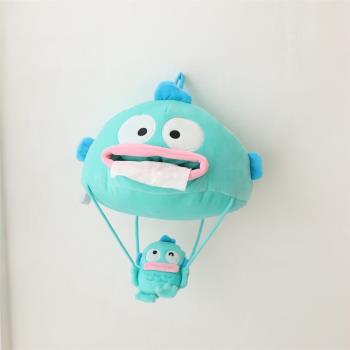 個性創意高顏值人魚漢頓懸掛式紙巾盒卡通可愛少女心家居用抽紙盒