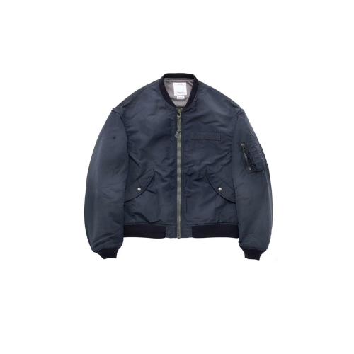 未使用　VISVIM FIL THORSON MA-1 ヴィンテージ加工 XL VISVIM FIL 23AW THORSON MA1 日潮中村泥染破壞水洗飛行夾克外套|夾克