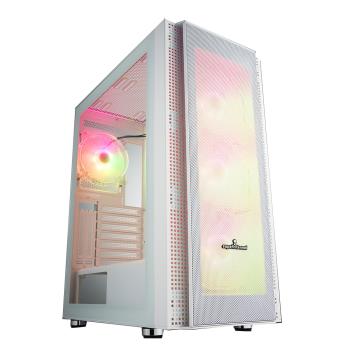 Superchannel 視博通 SW300(W) 電腦機殼/白/ARGB風扇*4/TYPE-C/直立顯示卡/E-ATX