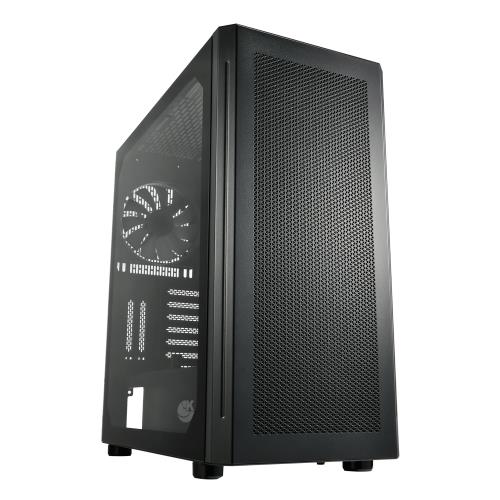 SuperChannel 視博通  LAI099(B)  機殼 黑/玻璃透側/E-ATX/Type-C/內建風扇前3後1/前面板鐵網