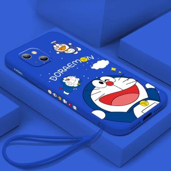 藍胖子蘋果13手機殼多啦a夢iPhone11promax新款12mini機器貓13pro軟殼xsmax卡通xr男8plus女7p情侶se2可愛6s