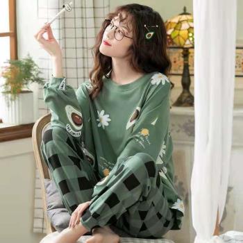 女純棉冬天韓版學生加大碼睡衣